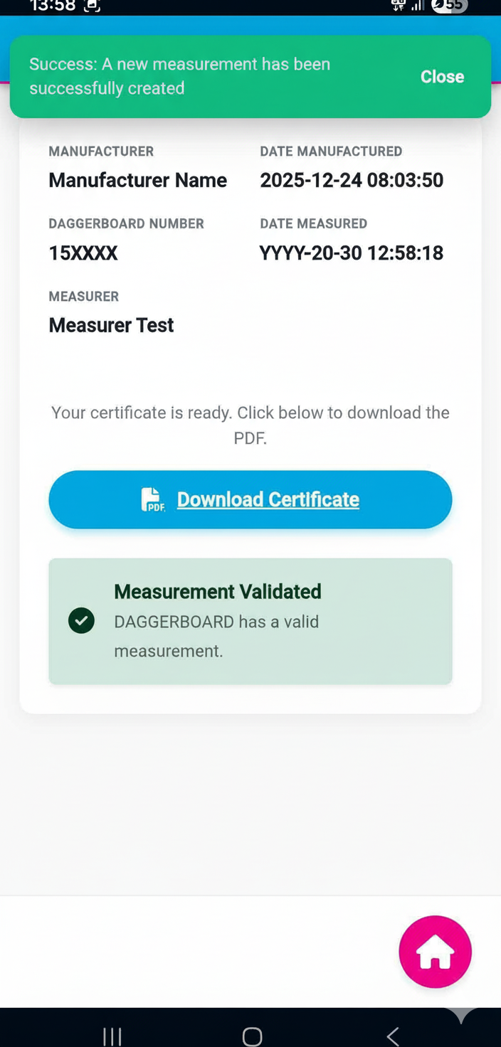 Completion Certificate
